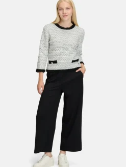 Betty & Co Pullover & Strickjacken*Damen Strickpullover mehrfarbig gemustert