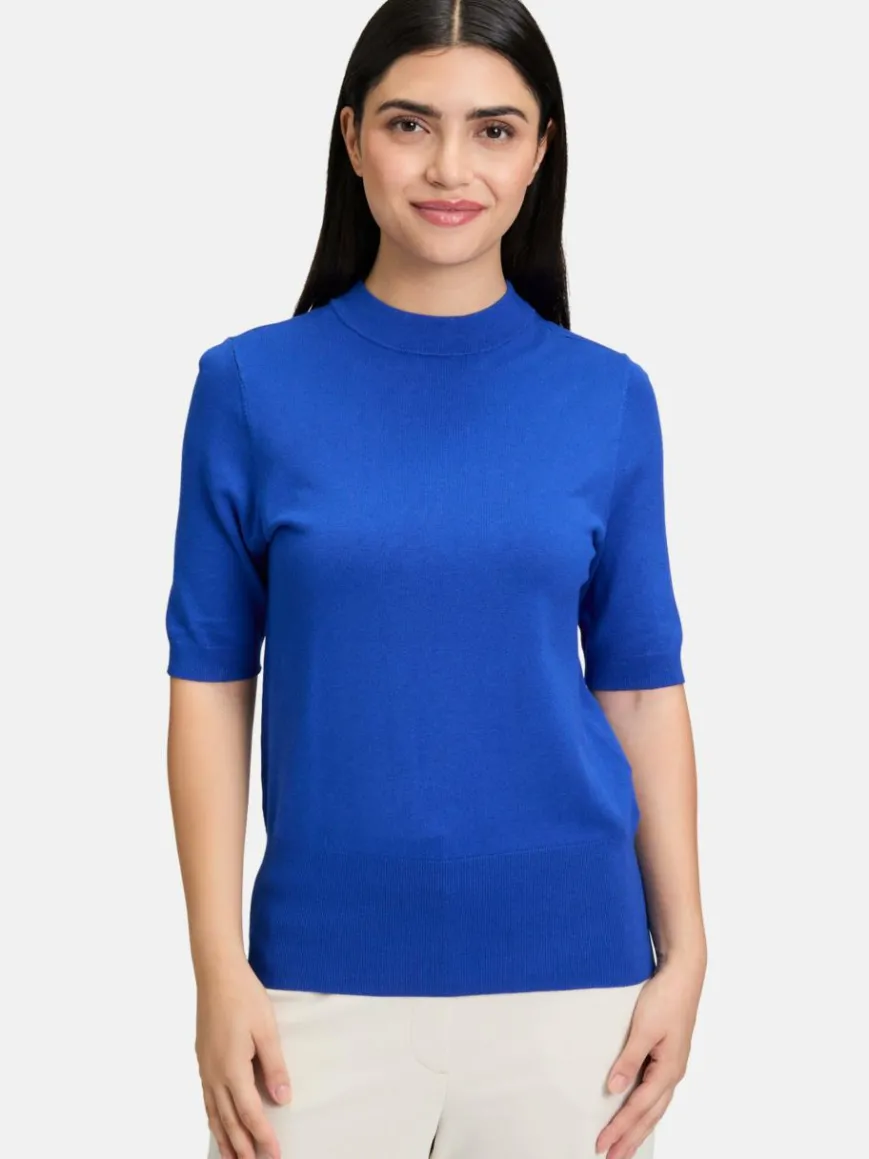 Betty Barclay Pullover & Strickjacken*Damen Strickpullover blau uni