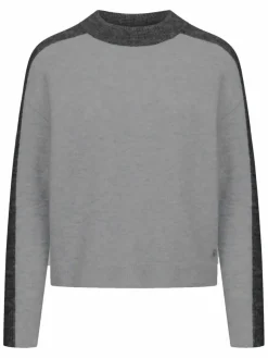 Frieda & Freddies Pullover & Strickjacken*Damen Strickpullover grau uni