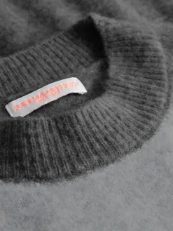 Frieda & Freddies Pullover & Strickjacken*Damen Strickpullover grau uni