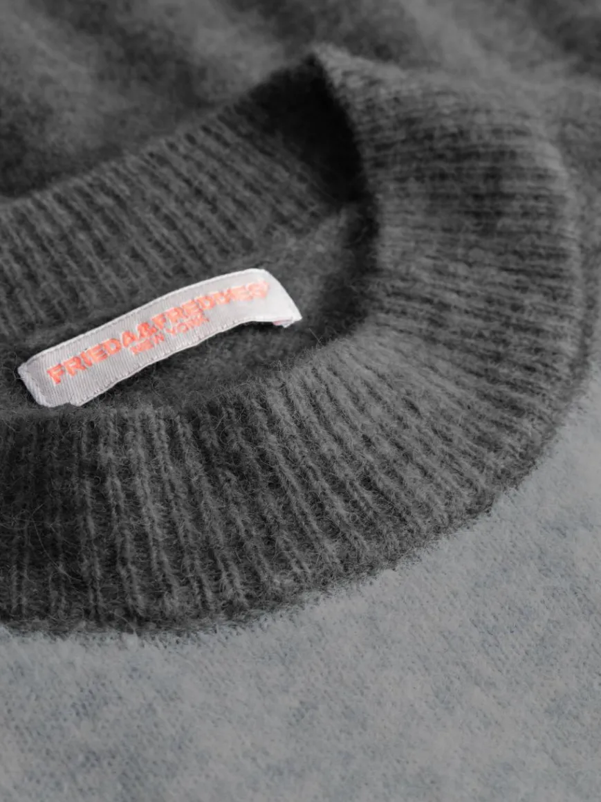 Frieda & Freddies Pullover & Strickjacken*Damen Strickpullover grau uni