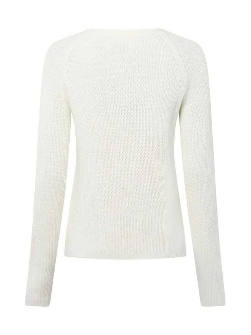 Fynch-Hatton Pullover & Strickjacken*Damen Strickpullover ecru uni