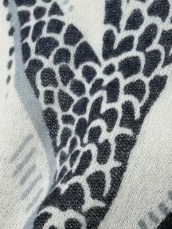 comma Pullover & Strickjacken*Damen Strickpullover marine ecru gemustert