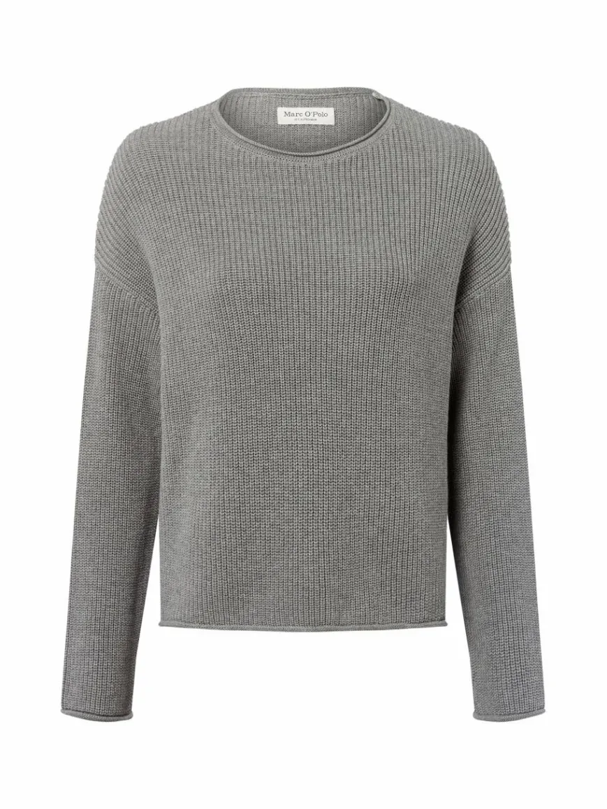Marc O'Polo Pullover & Strickjacken*Damen Strickpullover grau uni