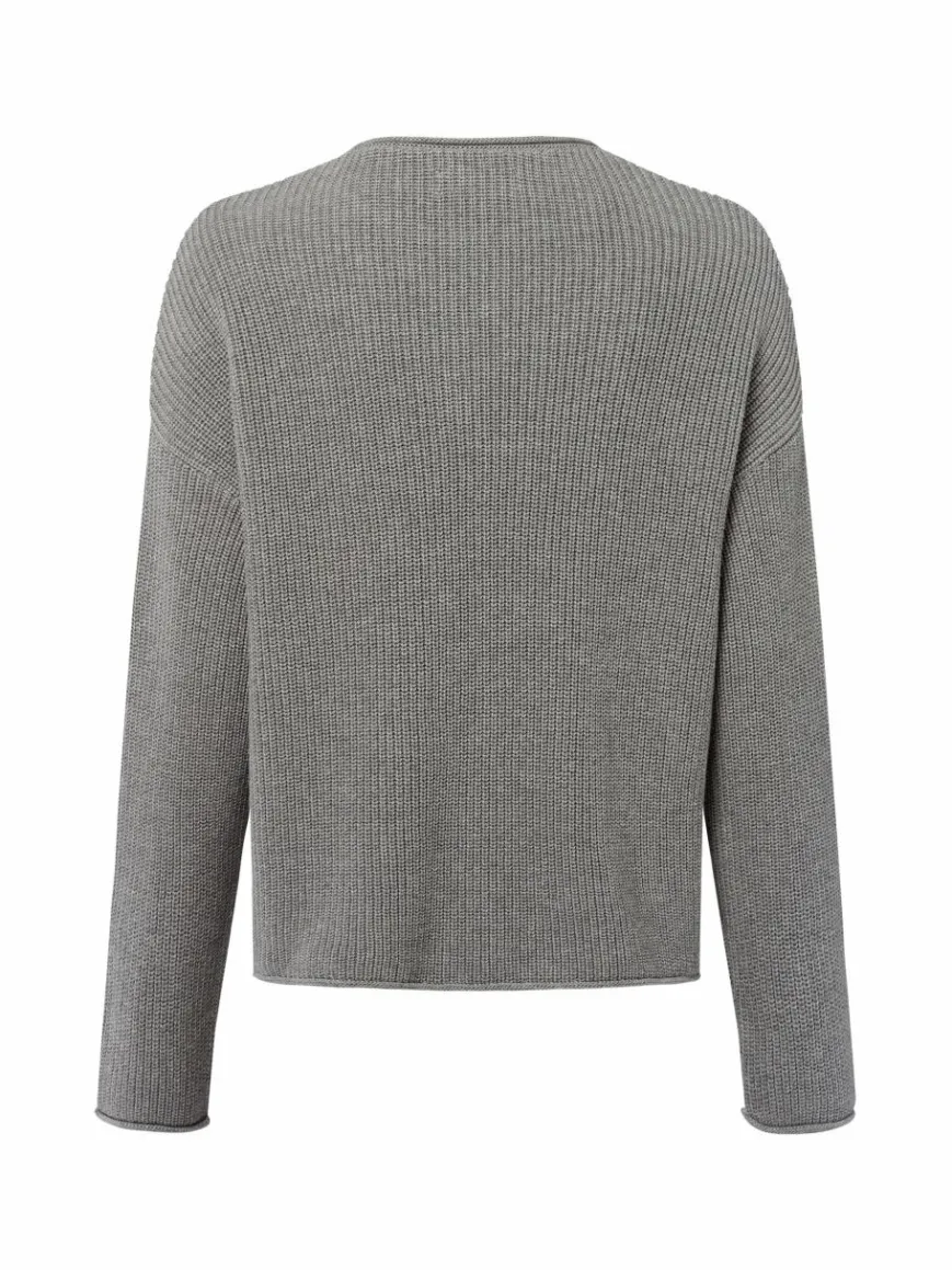 Marc O'Polo Pullover & Strickjacken*Damen Strickpullover grau uni