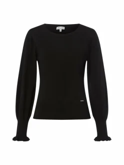 More & More Pullover & Strickjacken*Damen Strickpullover schwarz uni