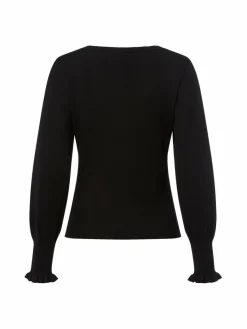 More & More Pullover & Strickjacken*Damen Strickpullover schwarz uni