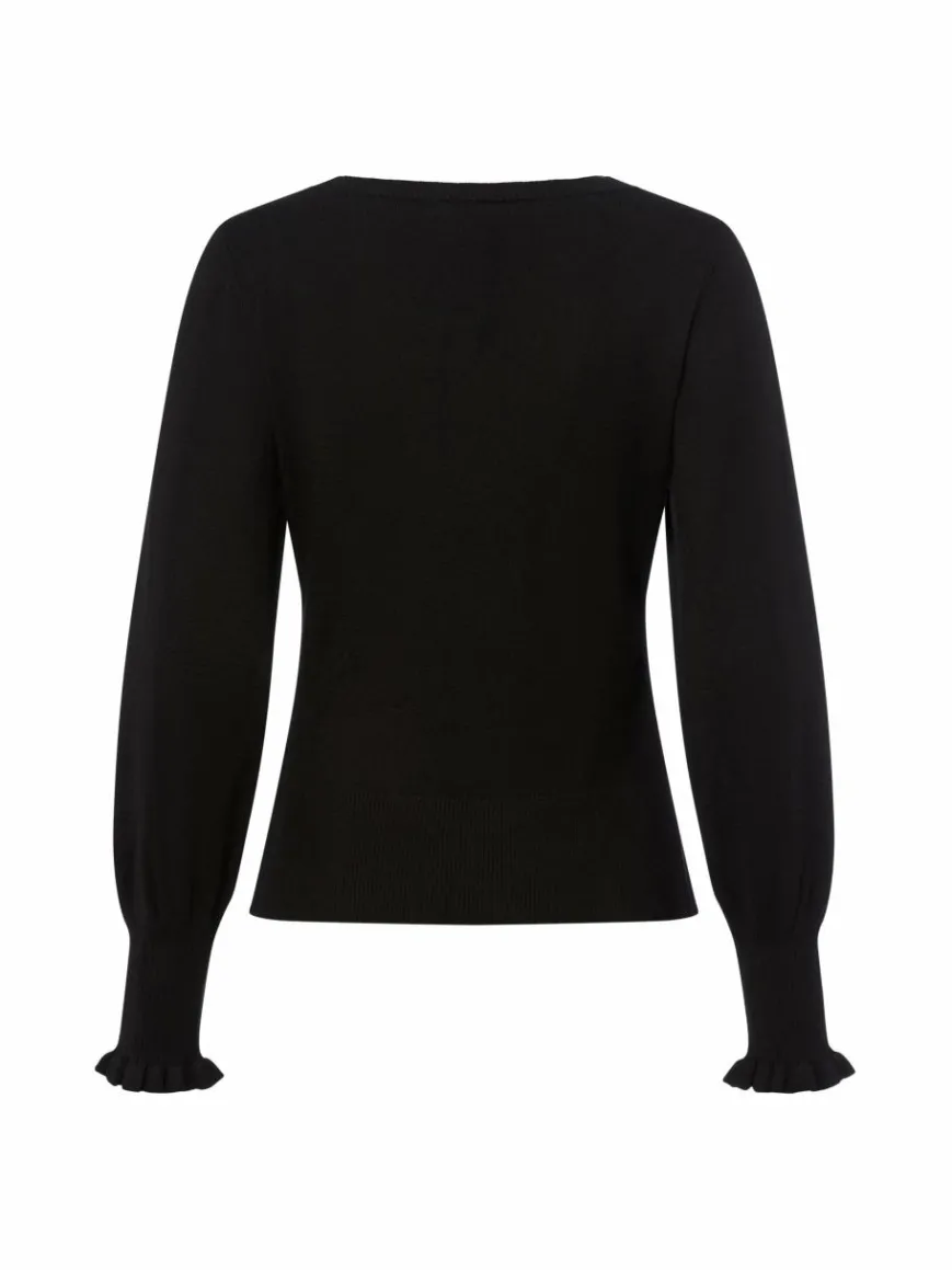 More & More Pullover & Strickjacken*Damen Strickpullover schwarz uni