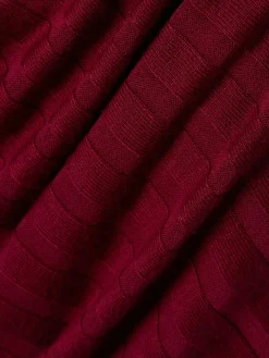 Marie Lund Pullover & Strickjacken*Damen Strickpullover bordeaux uni