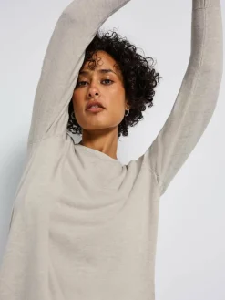 Street One Pullover & Strickjacken*Damen Strickpullover ecru meliert