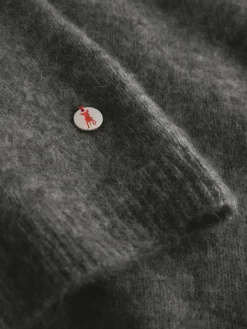 Frieda & Freddies Pullover & Strickjacken*Damen Strickpullover grau uni