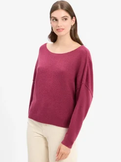 american vintage Pullover & Strickjacken*Damen Strickpullover - Damsville bordeaux uni