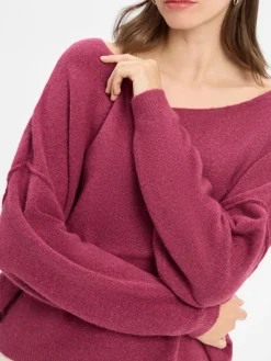 american vintage Pullover & Strickjacken*Damen Strickpullover - Damsville bordeaux uni