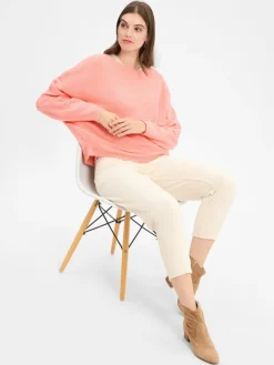 american vintage Pullover & Strickjacken*Damen Strickpullover - Damsville aprikot uni