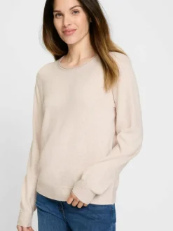 Olsen Pullover & Strickjacken*Damen Strickpullover - Henny beige meliert