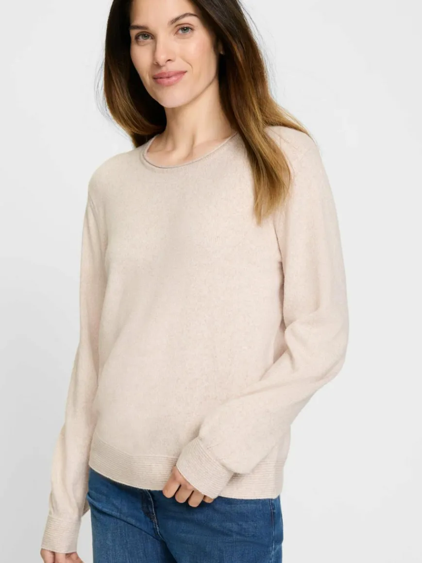 Olsen Pullover & Strickjacken*Damen Strickpullover - Henny beige meliert
