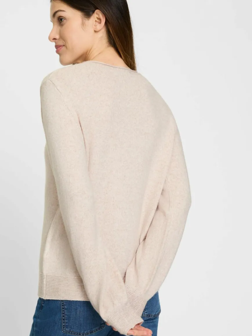 Olsen Pullover & Strickjacken*Damen Strickpullover - Henny beige meliert