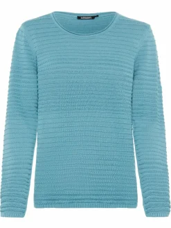 Olsen Pullover & Strickjacken*Damen Strickpullover - Henny türkis uni