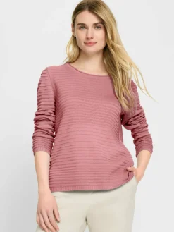 Olsen Pullover & Strickjacken*Damen Strickpullover - Henny altrosa uni