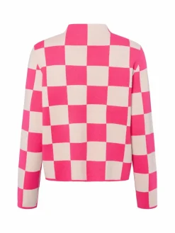 Nümph Pullover & Strickjacken*Damen Strickpullover - NUCiri pink beige kariert