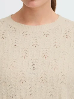 OXMO Pullover & Strickjacken*Damen Strickpullover - OXFSINVA beige uni