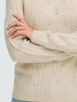 OXMO Pullover & Strickjacken*Damen Strickpullover - OXFSINVA beige uni