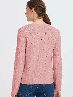 OXMO Pullover & Strickjacken*Damen Strickpullover - OXFSINVA rosa uni