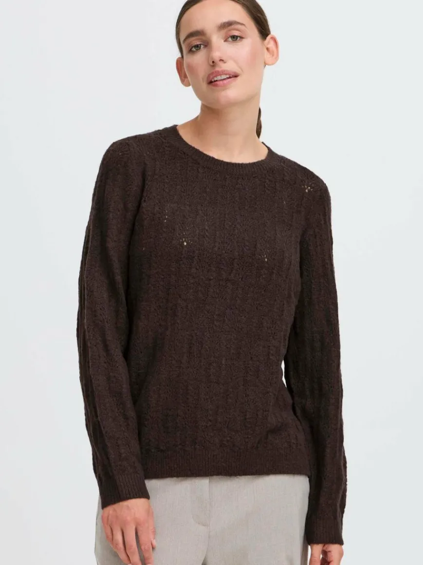 OXMO Pullover & Strickjacken*Damen Strickpullover - OXFSINVA melange uni