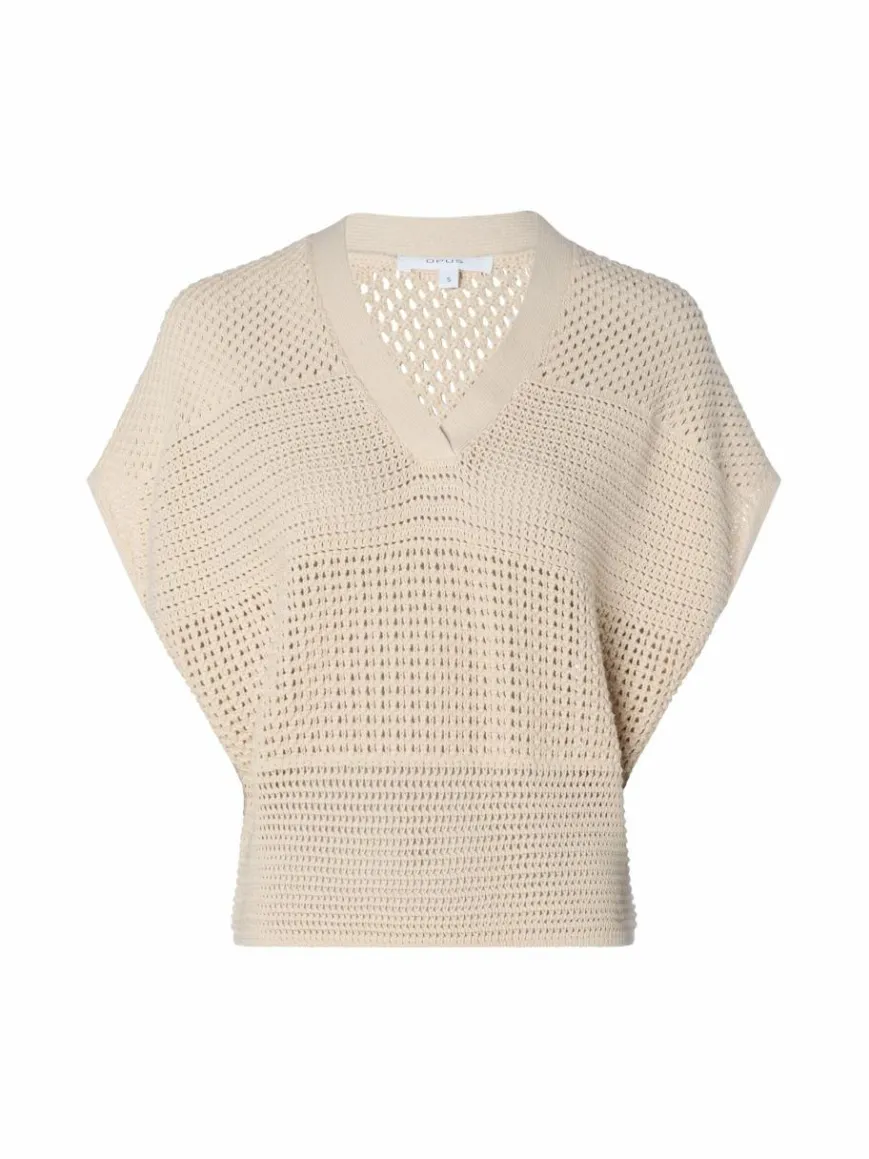 Opus Pullover & Strickjacken*Damen Strickpullover - Pekina ecru uni