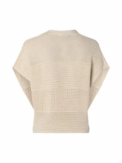 Opus Pullover & Strickjacken*Damen Strickpullover - Pekina ecru uni