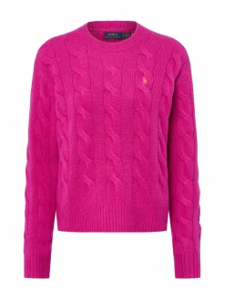 Polo Ralph Lauren Pullover & Strickjacken*Damen Strickpullover mit Cashmere-Anteil fuchsia uni