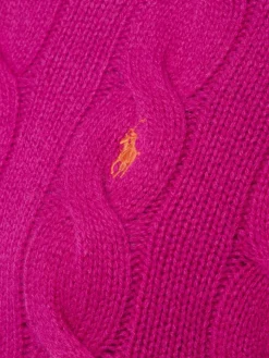 Polo Ralph Lauren Pullover & Strickjacken*Damen Strickpullover mit Cashmere-Anteil fuchsia uni