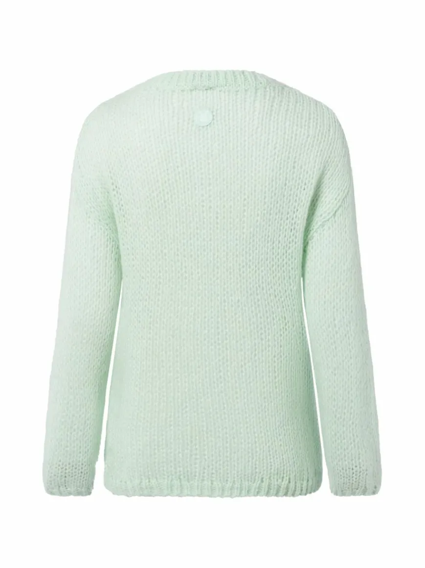 HUGO BLUE Pullover & Strickjacken*Damen Strickpullover mit Alpaka-Anteil - Slookina mint uni