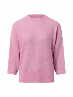 Fynch-Hatton Pullover & Strickjacken*Damen Strickpullover mit Alpaka-Anteil altrosa rosa meliert