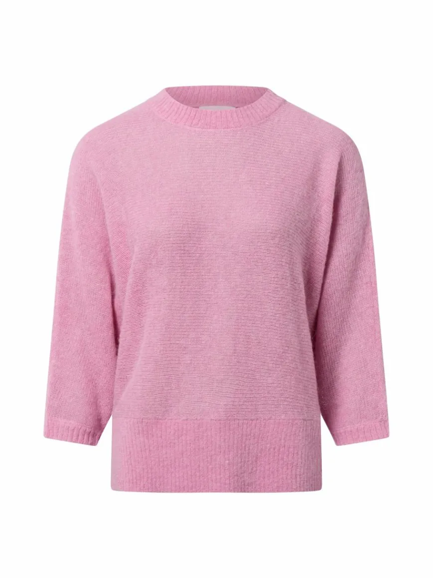 Fynch-Hatton Pullover & Strickjacken*Damen Strickpullover mit Alpaka-Anteil altrosa rosa meliert