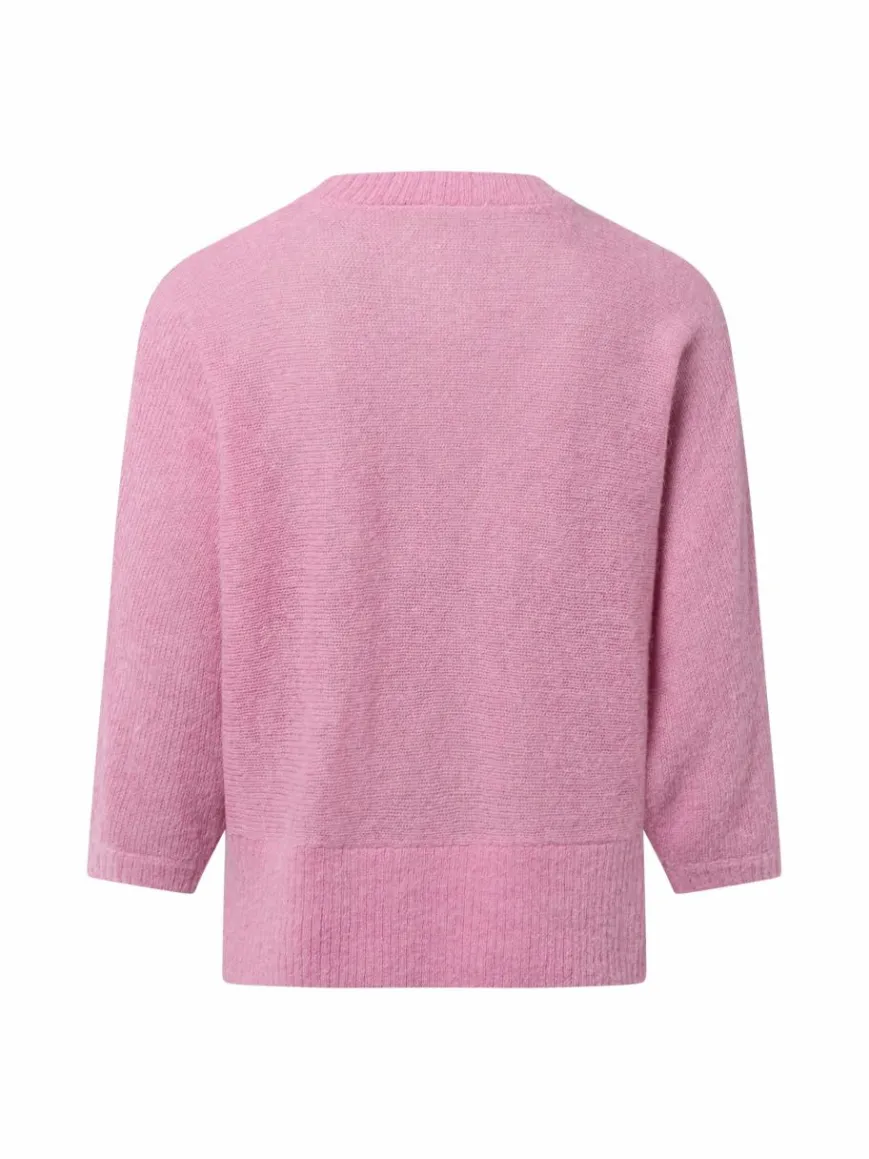 Fynch-Hatton Pullover & Strickjacken*Damen Strickpullover mit Alpaka-Anteil altrosa rosa meliert