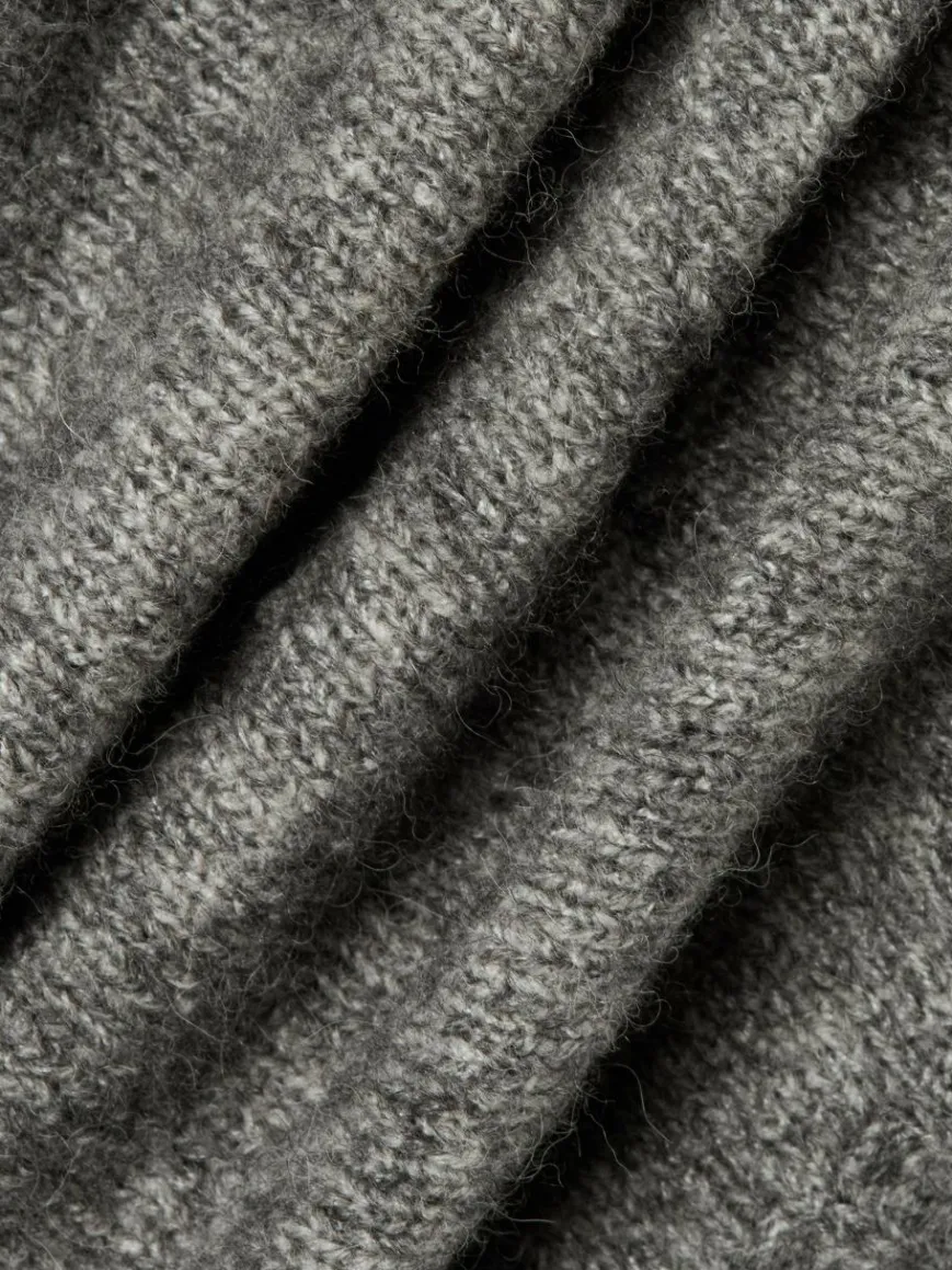 Weekend Max Mara Pullover & Strickjacken*Damen Strickpullover mit Alpaka-Anteil - Ghiacci grau meliert