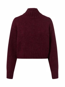Marc Cain Collections Pullover & Strickjacken*Damen Strickpullover mit Alpaka-Anteil bordeaux himbeer meliert