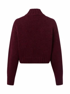 Marc Cain Collections Pullover & Strickjacken*Damen Strickpullover mit Alpaka-Anteil bordeaux himbeer meliert