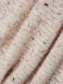 Rich & Royal Pullover & Strickjacken*Damen Strickpullover mit Alpaka-Anteil ecru mehrfarbig meliert