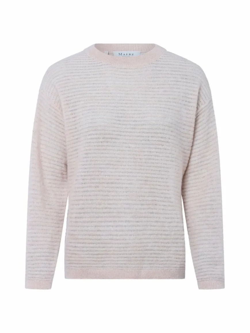 MAERZ Pullover & Strickjacken*Damen Strickpullover mit Alpaka-Anteil rosa uni