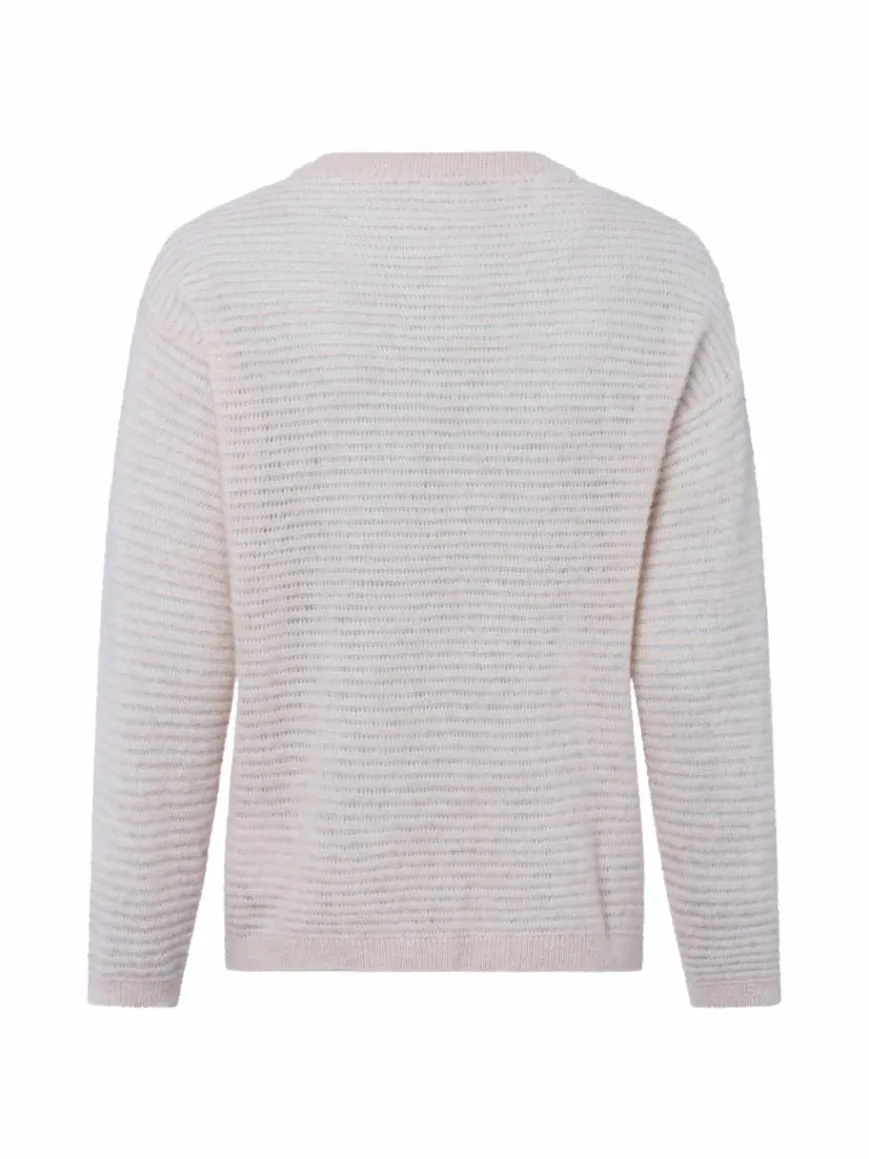 MAERZ Pullover & Strickjacken*Damen Strickpullover mit Alpaka-Anteil rosa uni