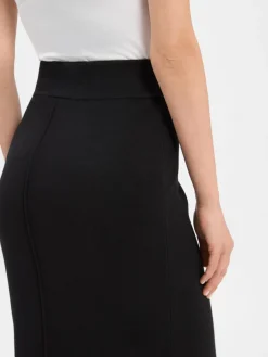 comma casual identity Röcke*Damen Strickrock schwarz uni