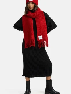 Navahoo Mützen & Hüte|Schals & Tücher*Damen Strickschal - Kuschelpärchen 14 rot uni