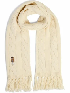 Polo Ralph Lauren Schals & Tücher*Damen Strickschal mit Wollanteil ecru uni