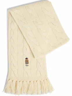 Polo Ralph Lauren Schals & Tücher*Damen Strickschal mit Wollanteil ecru uni