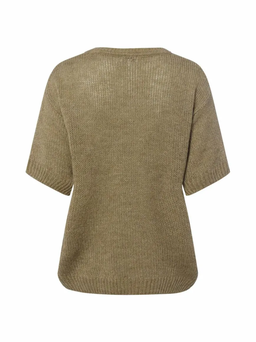 More & More Pullover & Strickjacken*Damen Strickshirt schilf meliert