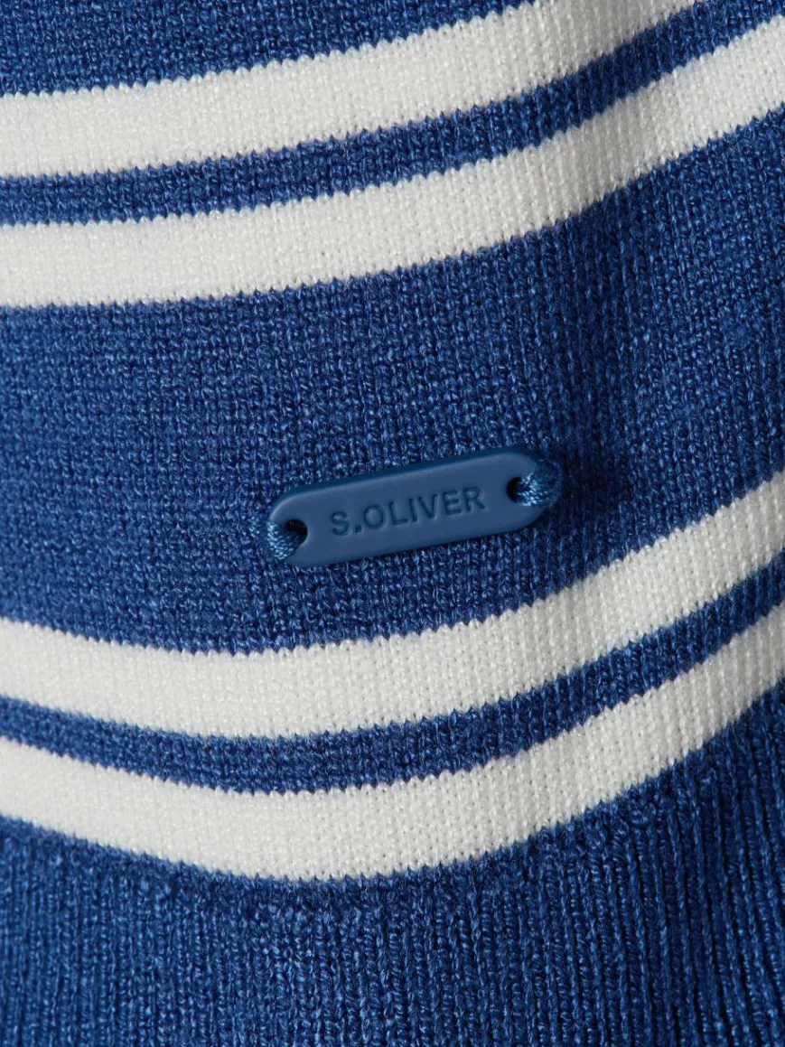 s.Oliver Shirts & Tops*Damen Strickshirt blau weiß gestreift