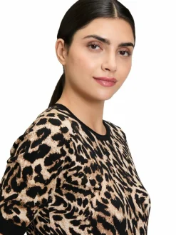 Betty Barclay Shirts & Tops*Damen Strickshirt schwarz braun gemustert