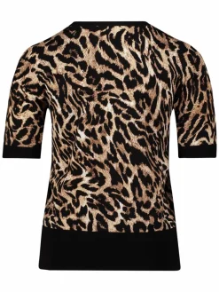 Betty Barclay Shirts & Tops*Damen Strickshirt schwarz braun gemustert